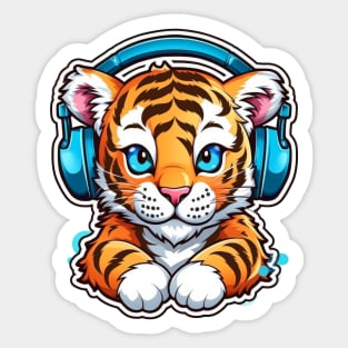 Little Tiger Tunes: A Roaring Rhythm Sticker